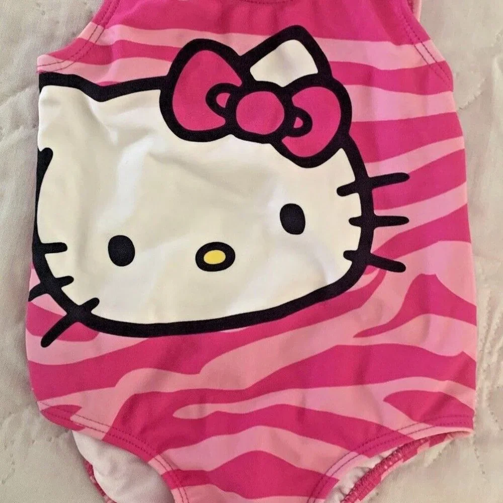 Baby Gap Hello Kitty One Piece Swim Suit Lot size 6-12 mos + swim shirts & tees